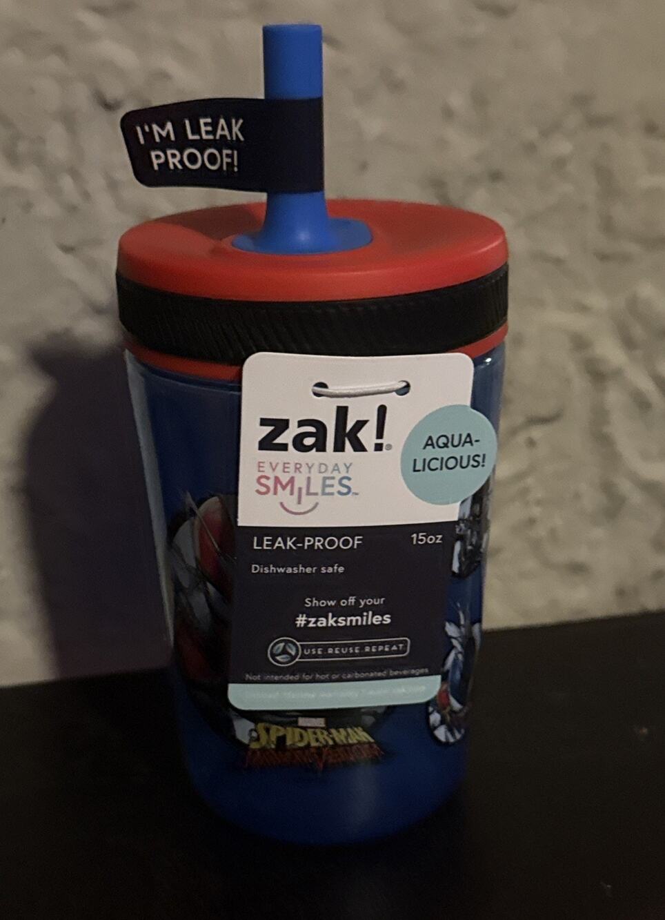 Zak! Spider-Man Maximum Venom 15oz Tumbler. Leak Proof.